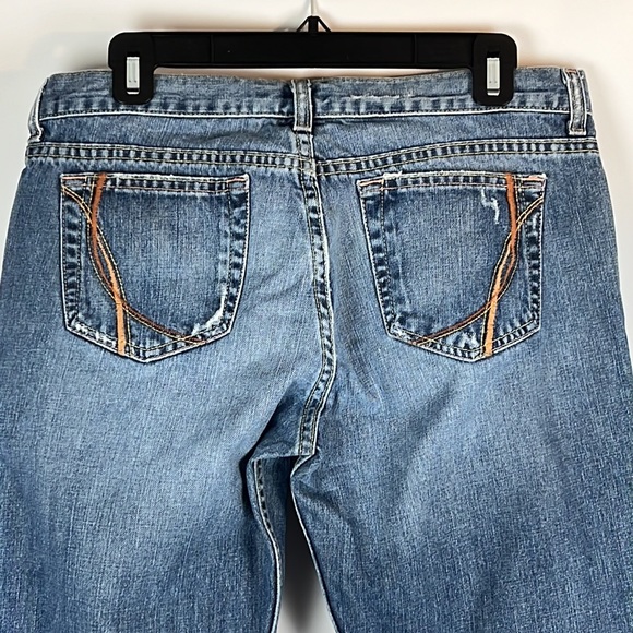 Aeropostale Long Distressed Low Rise Flared Jeans Sz: 9/10S - Picture 6 of 10